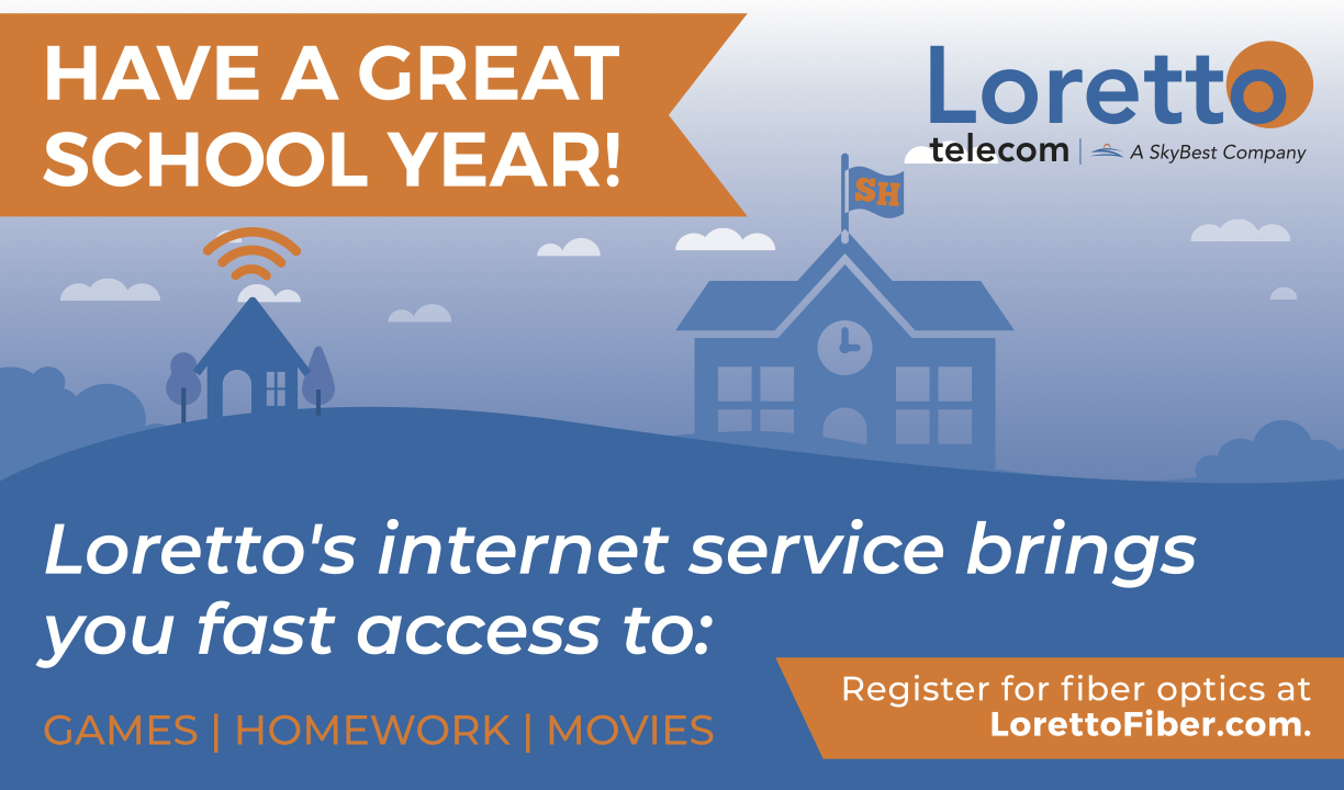An advertisement produced for Loretto Telecom.