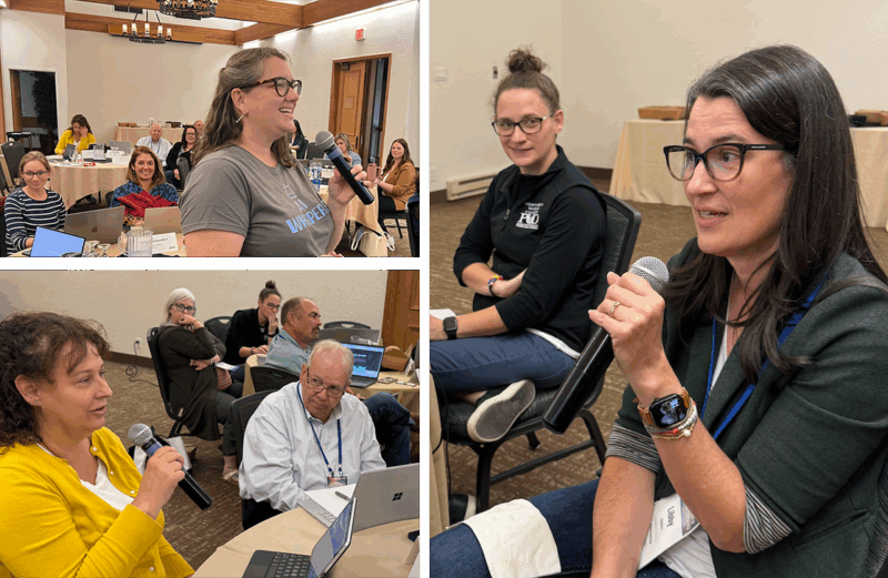 Shots from the first of three AI workshops