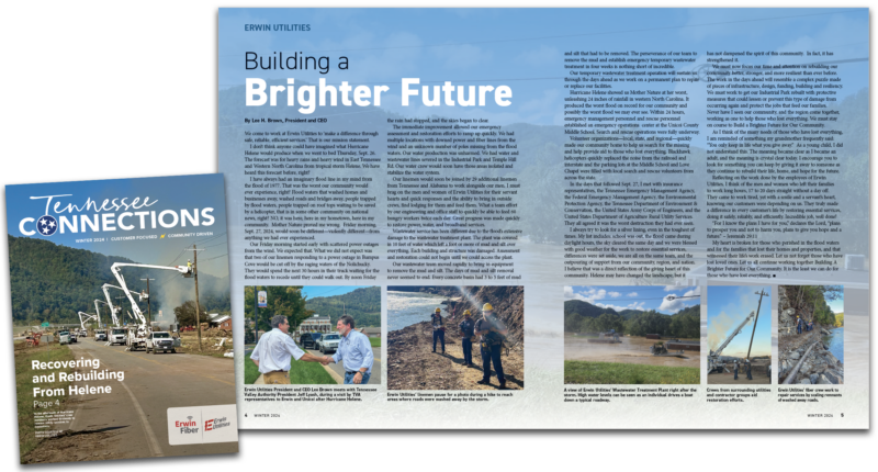 Winter 2024 feature about the history of storms in the community.