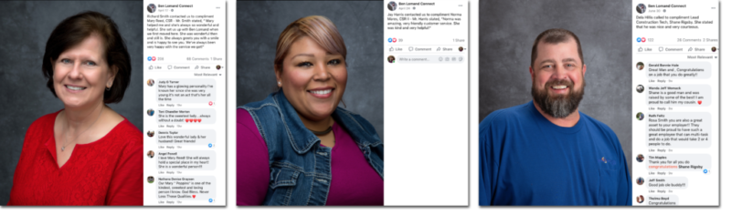 Ben Loman employees being praised on social media