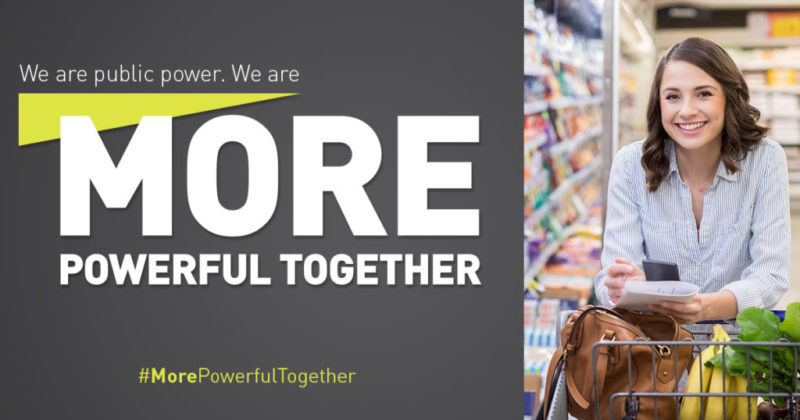 woman at store, more powerful together