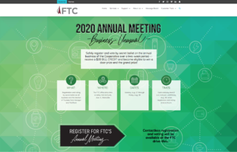 2020’s theme, Business Unusual, reflected how the telco kept members connected during the pandemic. Instead of an in-person event, the meeting shifted to a 10-day member celebration in August. To support the theme, WordSouth created social media cover images and posts, responsive artwork for the telco’s website and ads for the telco’s magazine.