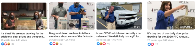 To drive engagement and member participation, the telco used Facebook Live. Twenty (virtual) door prizes were given away during daily livestreamed videos