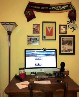 Example of a home work space