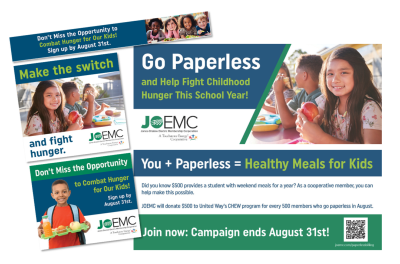 Sample campaign materials.