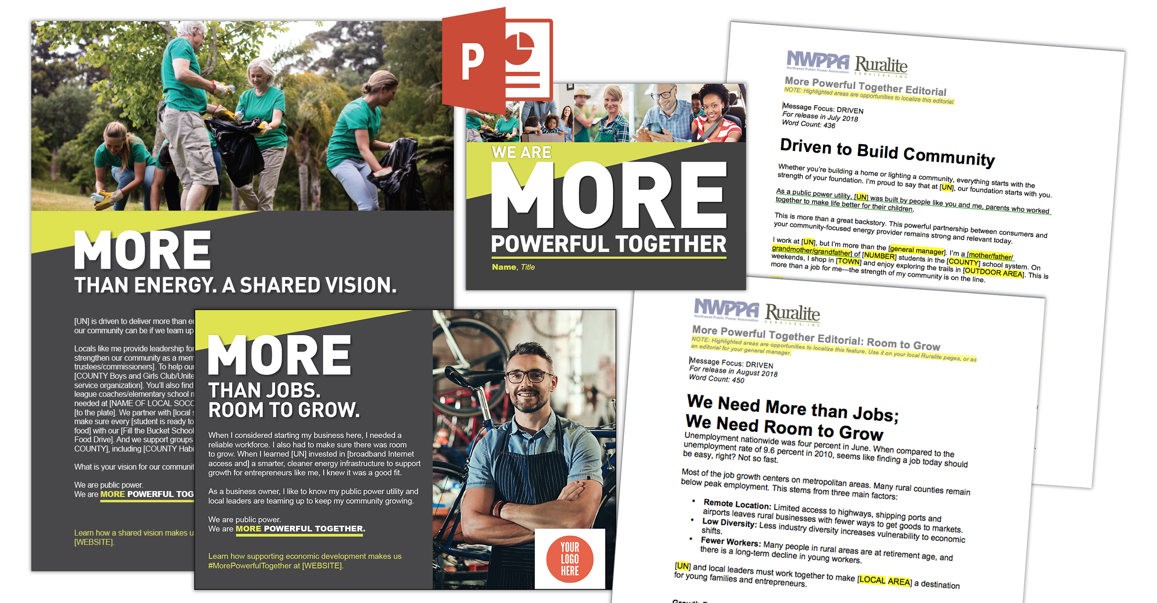 more powerful together print materials