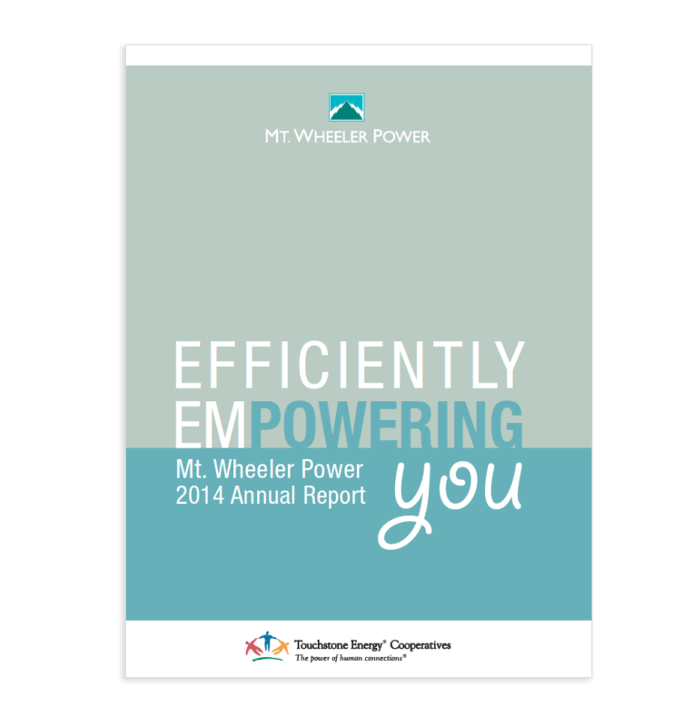 Cover of Mt Wheeler Power's 2014 Annual Report
