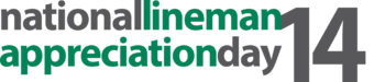 national lineman appreciation day 14 logo