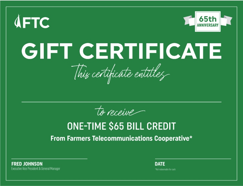FTC Certificate