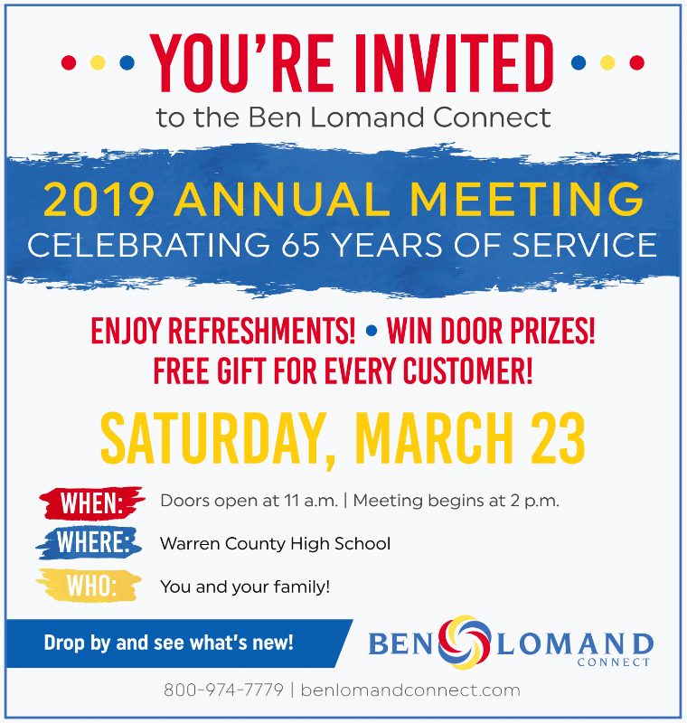 Ben Lomand annual meeting announcement