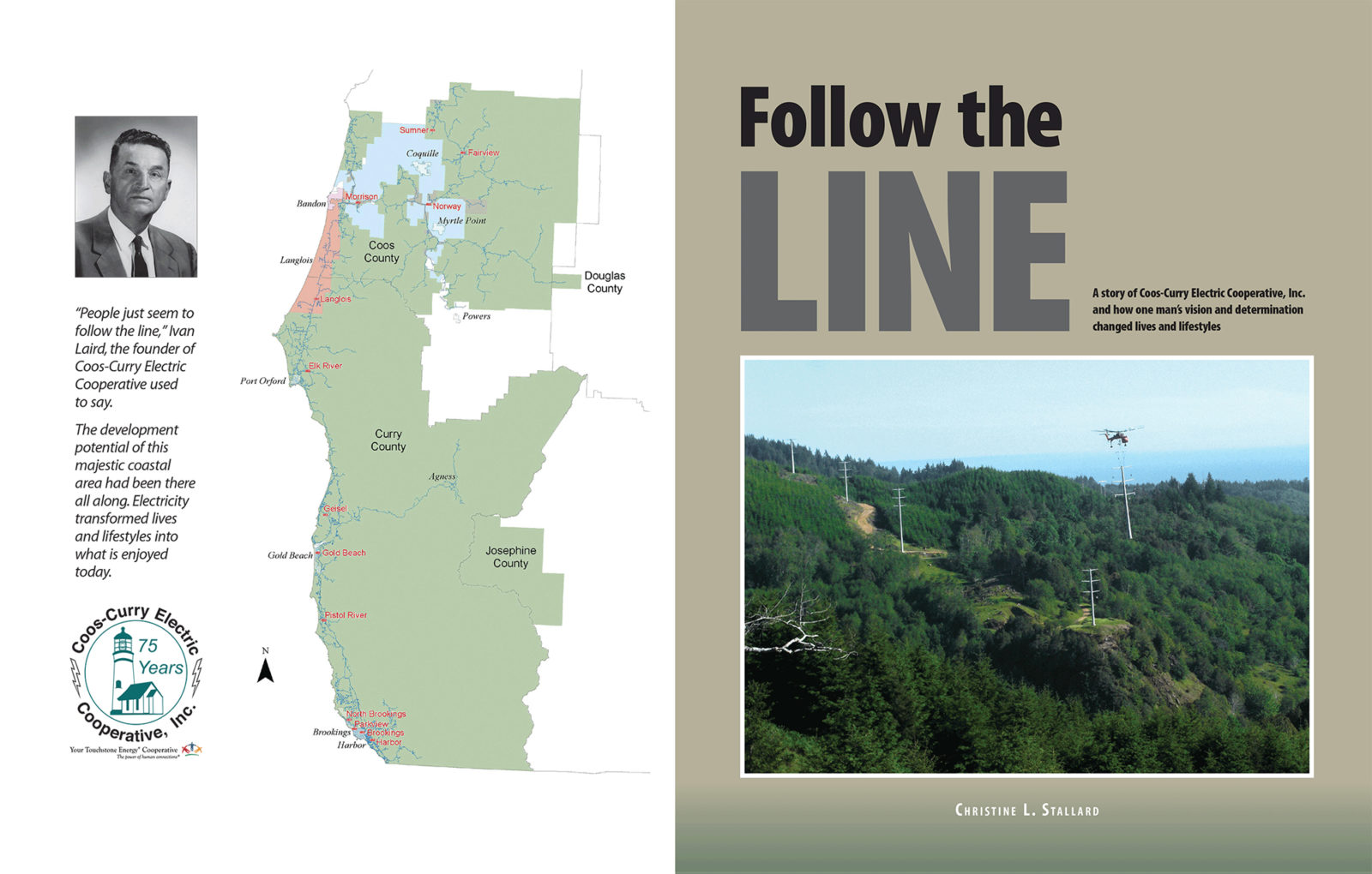 Follow the Line magazine cover and back of cover